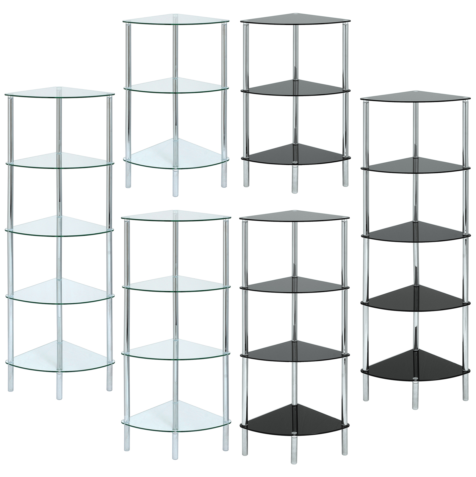 Black And White Wall Shelves Corner Shelf Unit Glass